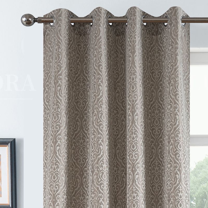 Κουρτίνα με Κρίκο Ζακάρ 140Χ260 εκ. AD6051-4 Μπεζ