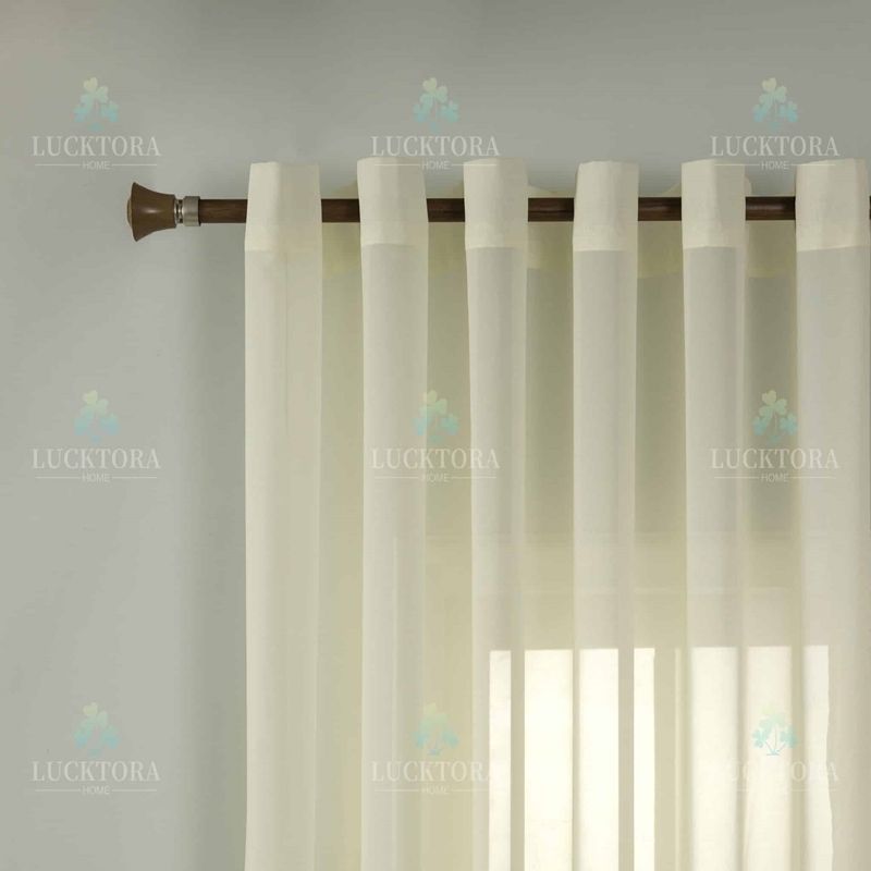 Κουρτίνα με Κρίκο ΒΟΥΑΛ 140Χ270 εκ. AD6030-2 Εκρού