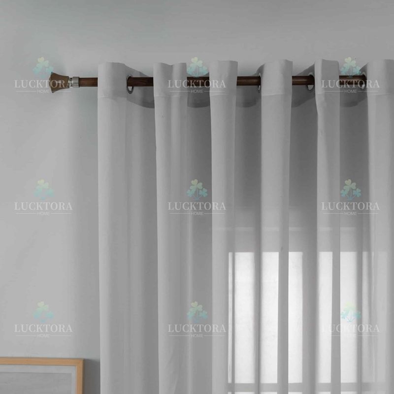 Κουρτίνα με Κρίκο ΒΟΥΑΛ 140Χ270 εκ. AD6030-3 Γκρι