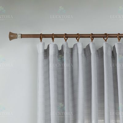 Κουρτίνα με Τρέσα 270Χ280 εκ. 6779-11 Ανοιχτό Γκρι