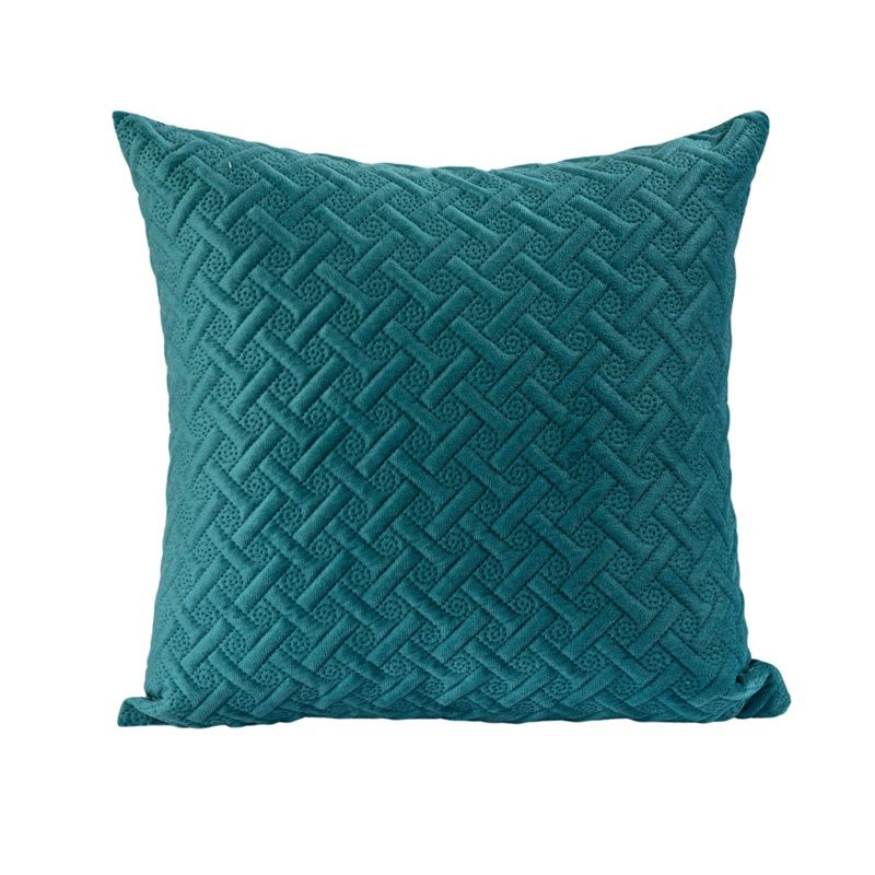 Μαξιλαροθήκη Ζακάρ 186090-1 Πετρόλ - Ilis Home