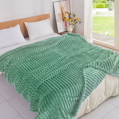 Κουβέρτα Μονή Fleece Ριγε 02 Πράσινο - Home Classic