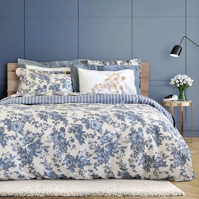 Σετ Παπλωματοθήκη Υπέρδιπλη Cottonsatin-220 Tc Genteel - Nima Home
