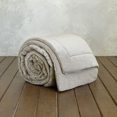 Κουβερτο-Πάπλωμα Μονό Nuan Cigar Beige - Nima Home