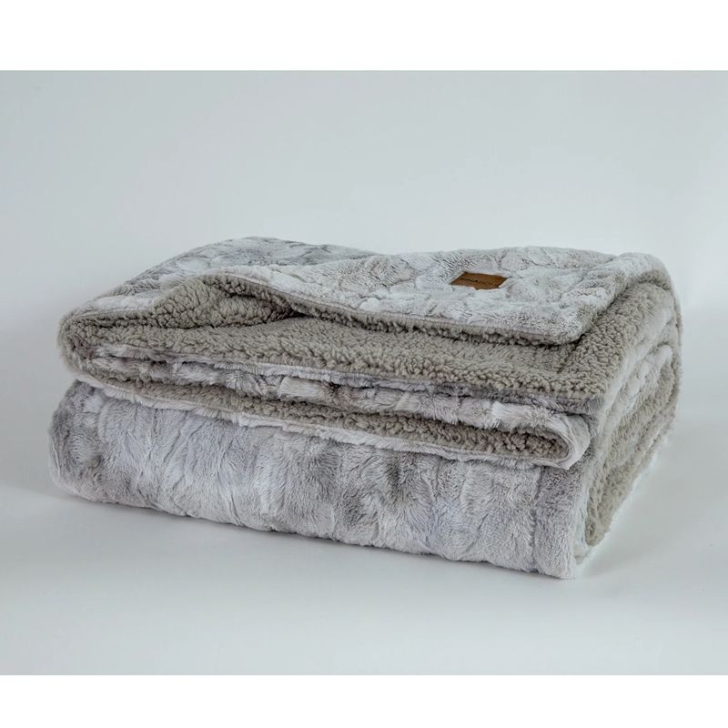 Κουβέρτα Βελουτέ Υπέρδιπλη Cloud Light Gray - Nima Home
