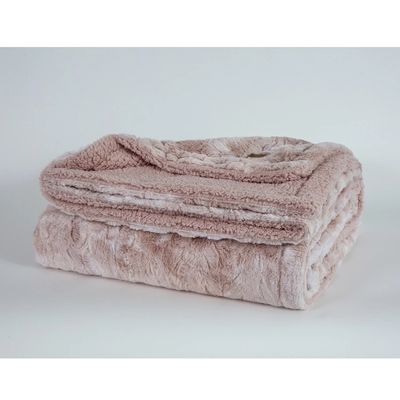 Κουβέρτα Βελουτέ Υπέρδιπλη Cloud Nude - Nima Home