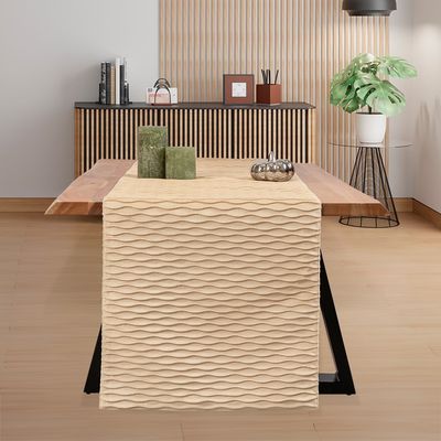 Τραβέρσα Βελουτέ 40Χ170 εκ. 0668 Εκρού - Ilis Home