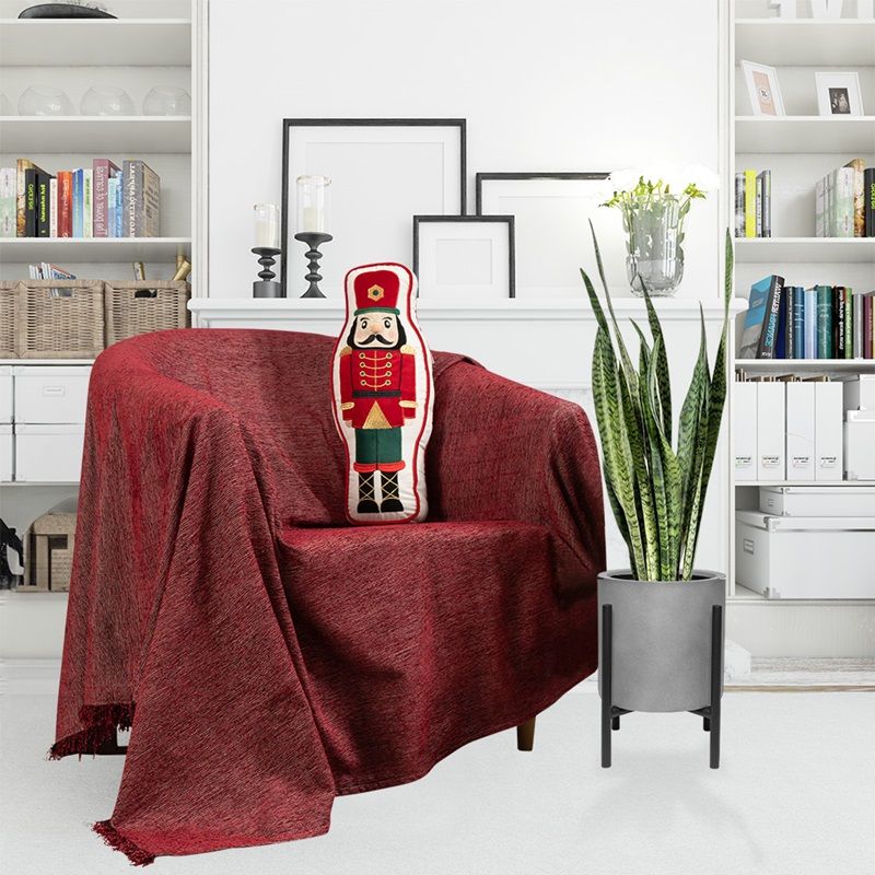 Ριχτάρι Chenille Τριθέσιο 7003 Μπορντό - Ilis Home