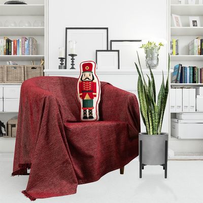 Ριχτάρι Chenille Τριθέσιο 7003 Μπορντό - Ilis Home