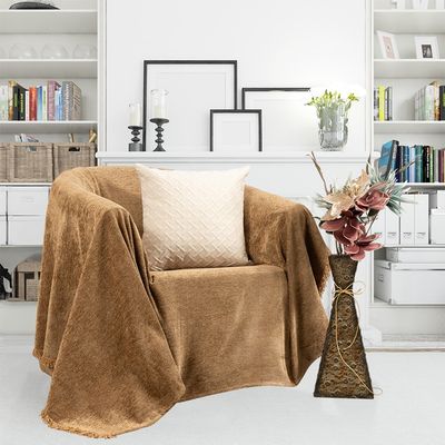 Σετ Ριχτάρια 3 τεμ. Chenille 7004 Κάμελ - Ilis Home