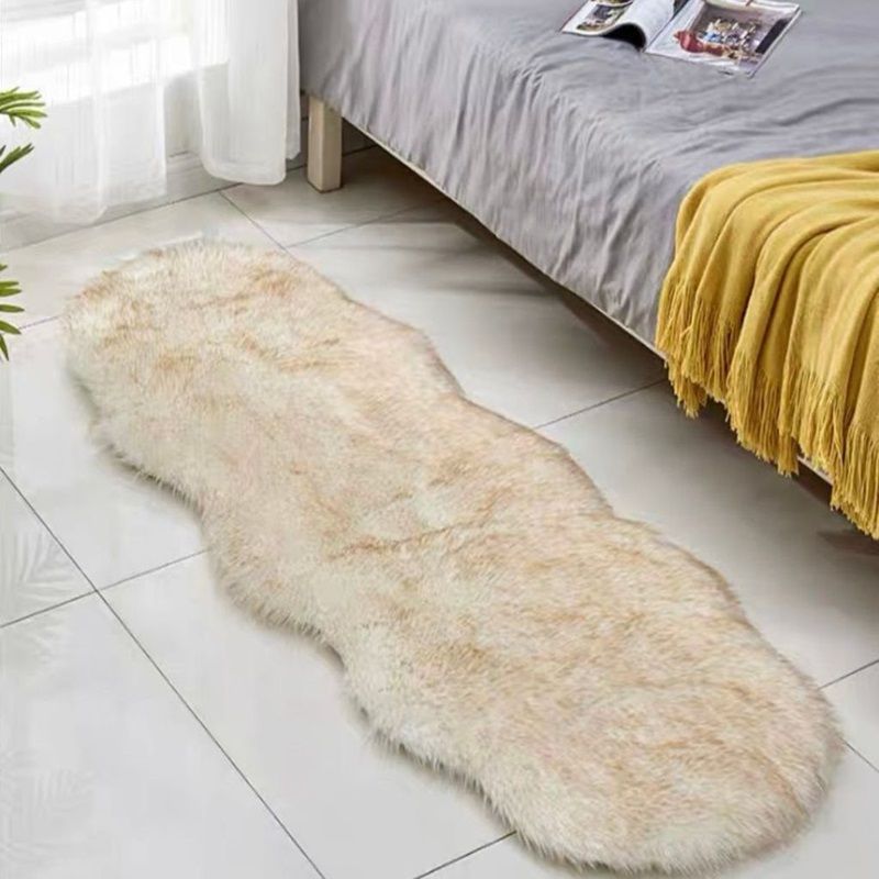 Χαλάκι Γούνινο Zic-Zac FU150 White / Beige 60X150 εκ. - Home Classic