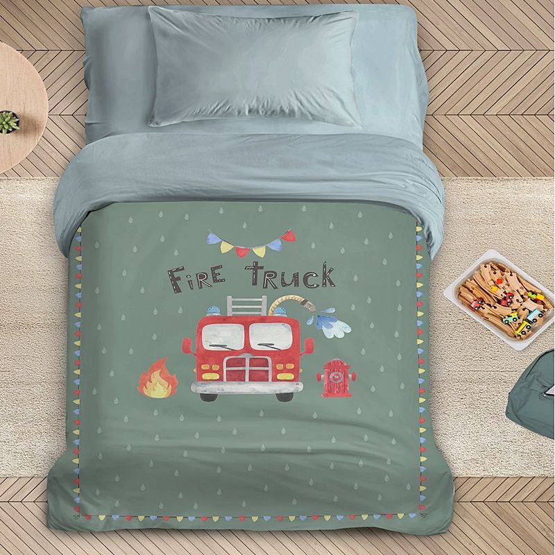 Πάπλωμα Μονό Fire Truck - Nima Home