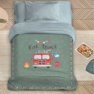 Πάπλωμα Μονό Fire Truck - Nima Home