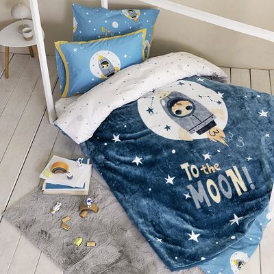 Κουβέρτα Βελουτέ Μονή To The Moon - Nima Home