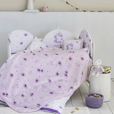 Κουβέρτα Βελουτέ Κούνιας Magical Unicorn - Nima Home