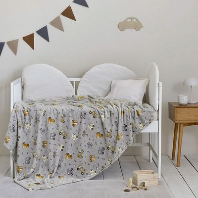Κουβέρτα Βελουτέ Fleece Κούνιας Dino Town - Nima Home