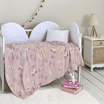 Κουβέρτα Βελουτέ Fleece Κούνιας Papillon - Nima Home
