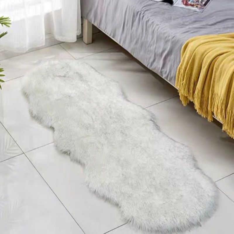 Χαλάκι Γούνινο Zic-Zac FU150 White / Gray 60X150 εκ. - Home Classic