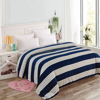 Κουβέρτα Υπέρδιπλη Fleece Ζακάρ SSMS220 Blue - Home Classic