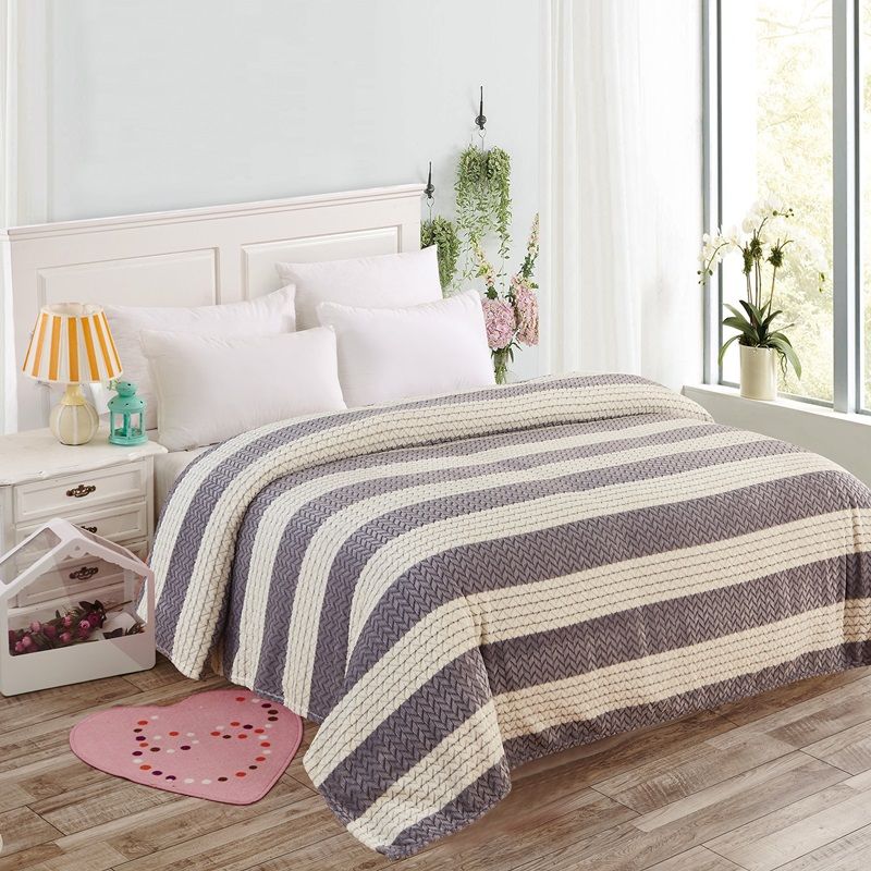 Κουβέρτα Υπέρδιπλη Fleece Ζακάρ SSMS220 Mocha - Home Classic