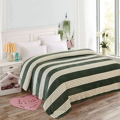 Κουβέρτα Υπέρδιπλη Fleece Ζακάρ SSMS220 Green - Home Classic