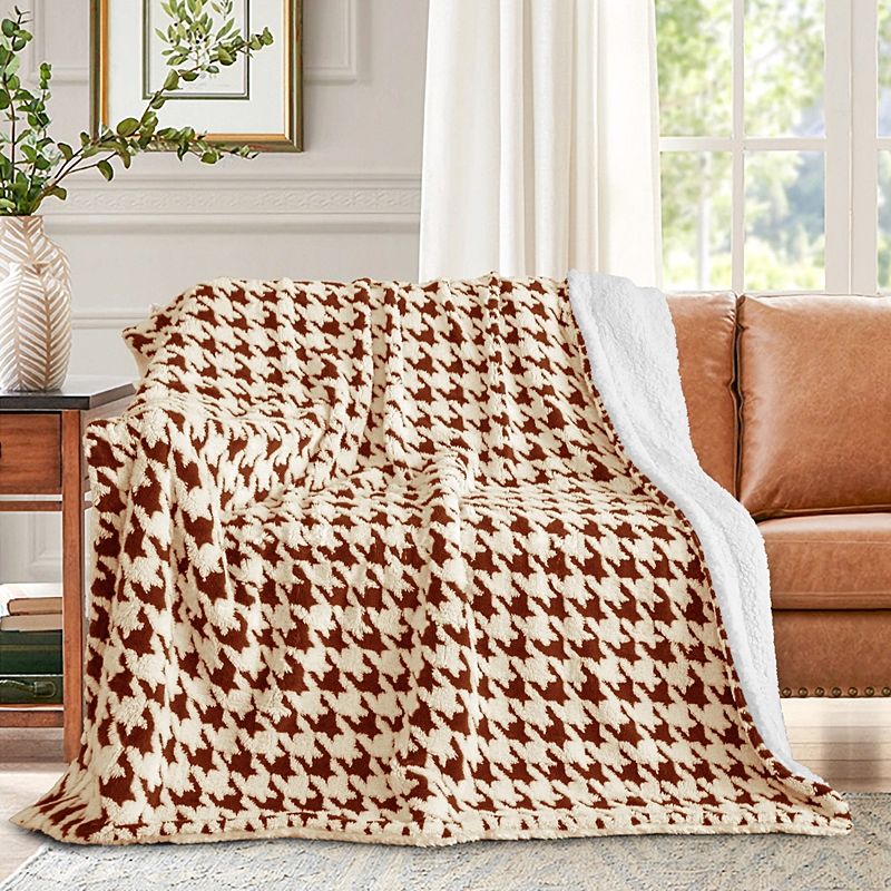 Κουβέρτα Velour Fleece-Sherpa QNG220 Υπέρδιπλη Καφέ - Home Classic