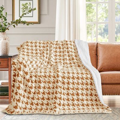 Κουβέρτα Velour Fleece-Sherpa QNG220 Υπέρδιπλη Μπεζ - Home Classic