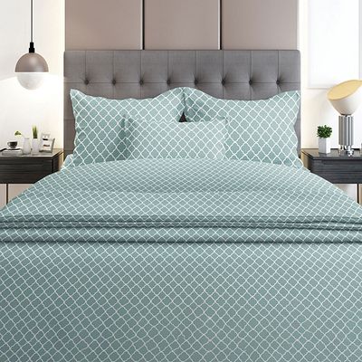 Σετ Σεντόνια Υπέρδιπλα Φανέλα 230Χ250 εκ. 530 Aqua - Sunshine