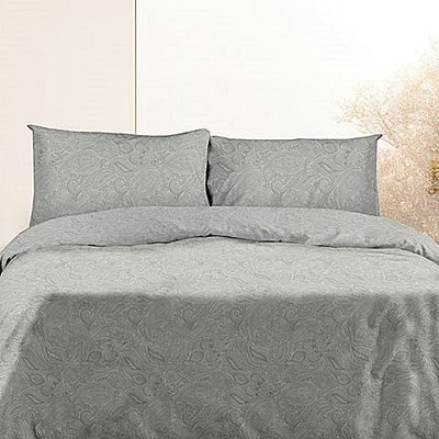 Σετ Σεντόνια Υπέρδιπλα Φανέλα 230Χ250 εκ. 2040 Gray - Sunshine