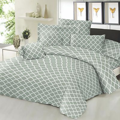 Σεντόνι Διπλό με Λάστιχο Cotton Line 150Χ200+22 εκ. Montana Olive - Komvos