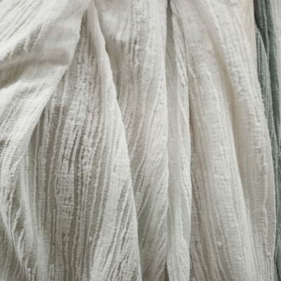 Κουρτίνα με Τρέσα Ανάγλυφο-Βελουτέ 270Χ295 εκ. 6068-12 Λευκό