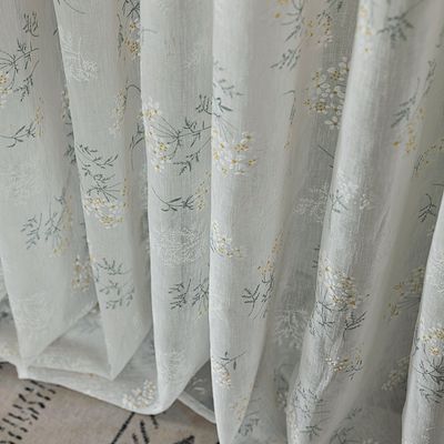 Κουρτίνα με Τρέσα Γάζα Τυπωτή 270Χ265 εκ. 6031-9 Πράσινο
