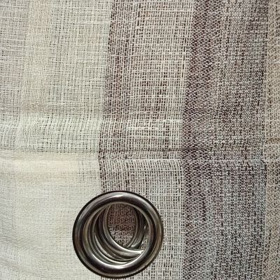Κουρτίνα με Κρίκο Γάζα-Ριγέ 270Χ285 εκ. Α6072-4 Μπεζ