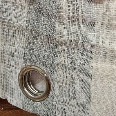 Κουρτίνα με Κρίκο Γάζα-Ριγέ 270Χ285 εκ. Α6072-11 Γκρι