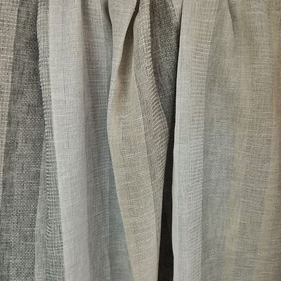 Κουρτίνα με Τρέσα Γάζα-Ριγέ 200Χ145 εκ. Κ6072-11 Γκρι
