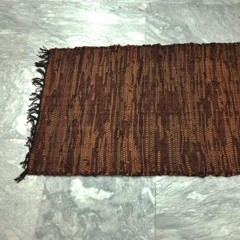 Χαλάκι Δερμάτινο Άκαυστο 70Χ140 εκ. Sidi Brown - Sidirela