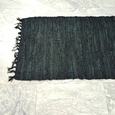 Χαλάκι Δερμάτινο Άκαυστο 70Χ140 εκ. Sidi Black - Sidirela