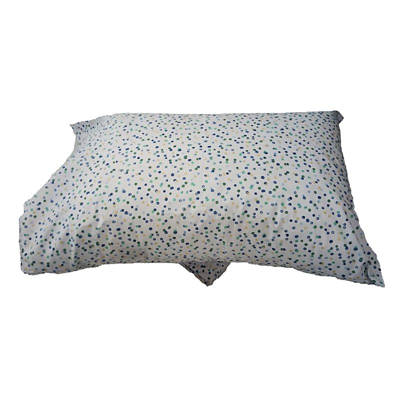 Σετ Σεντόνια Υπέρδιπλα με Λάστιχο Cotton 100% Dots Blue - Le Blanc