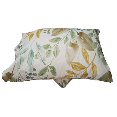 Σετ Σεντόνια Υπέρδιπλα με Λάστιχο Cotton 100% Leaves Green - Le Blanc