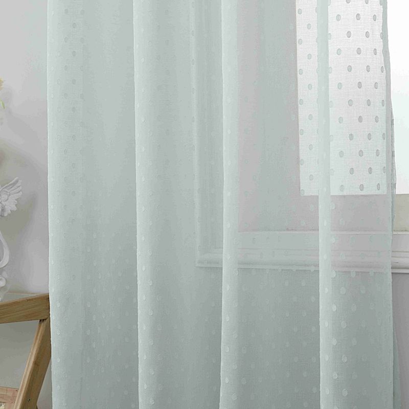 Κουρτίνα με Κρίκο Γάζα-Πουά 140Χ285 εκ. AD6011-5 Πετρόλ