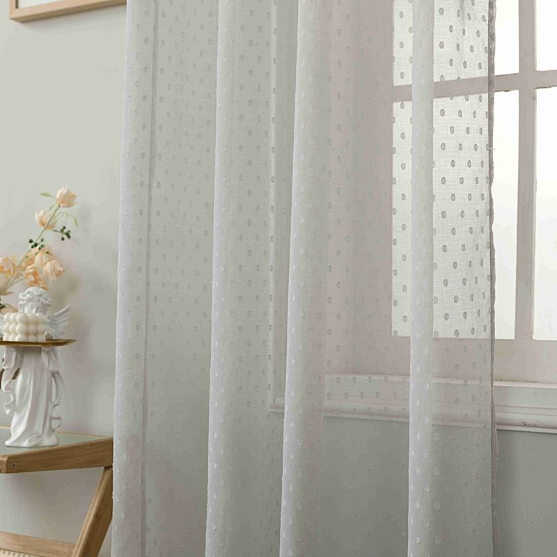 Κουρτίνα με Κρίκο Γάζα-Πουά 140Χ285 εκ. AD6011-11 Γκρι