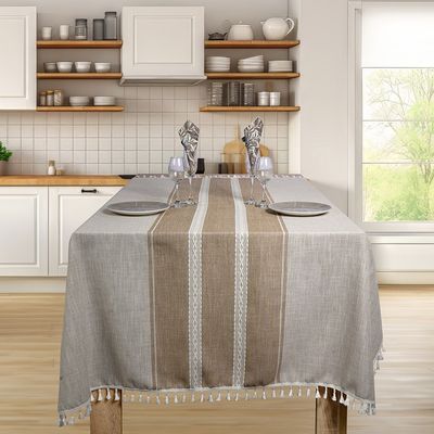 Τραπεζομάντηλο 150X220 εκ. Ζακάρ 609770 Μπεζ - Ilis Home Τραπεζομάντηλο 150X220 εκ. Ζακάρ 609770 Μπεζ - Ilis Home