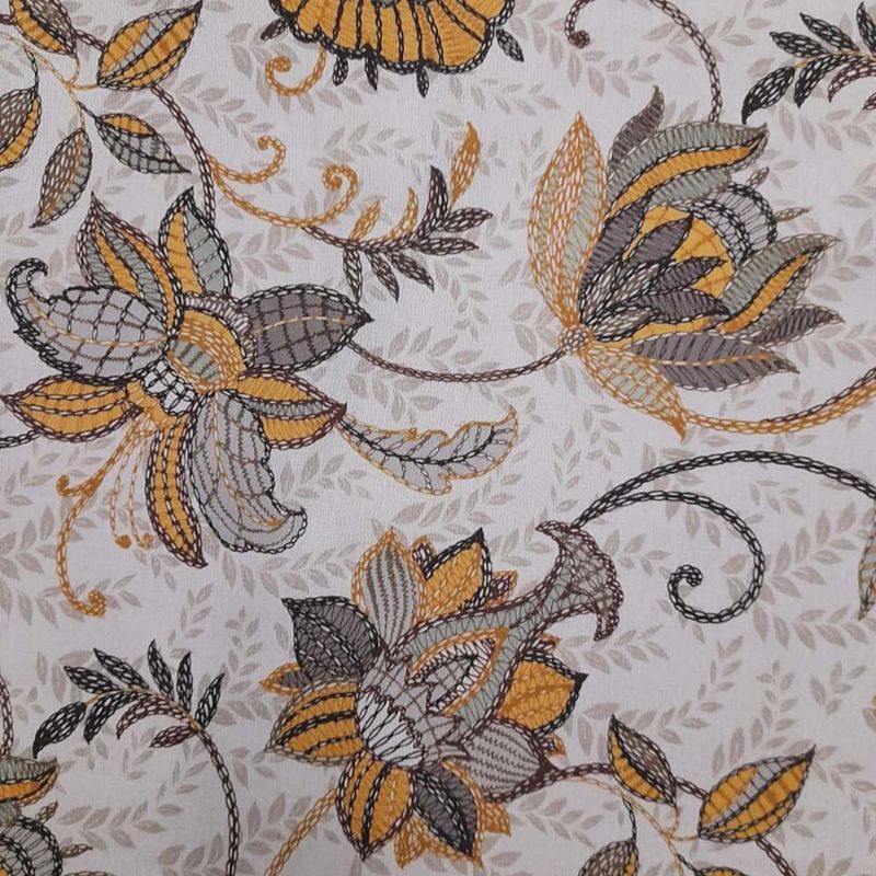 Καρέ Λονέτα 85Χ85 εκ. Ορχιδέα Κίτρινο - Ilis Home