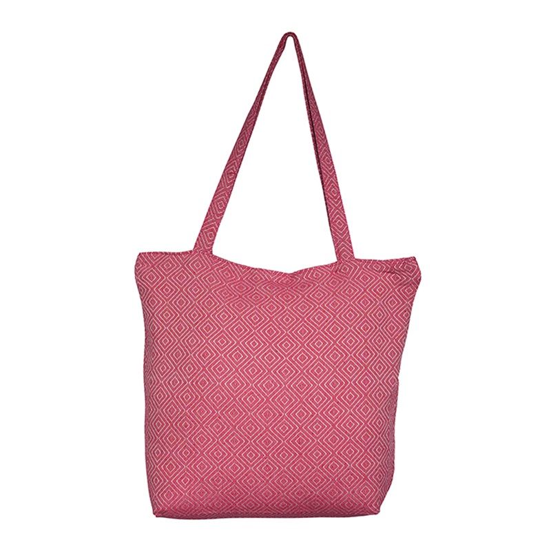 Τσάντα Υφαντή Ζακάρ 40Χ35Χ10 εκ. 254010 Large Κόκκινο  - Ilis Home