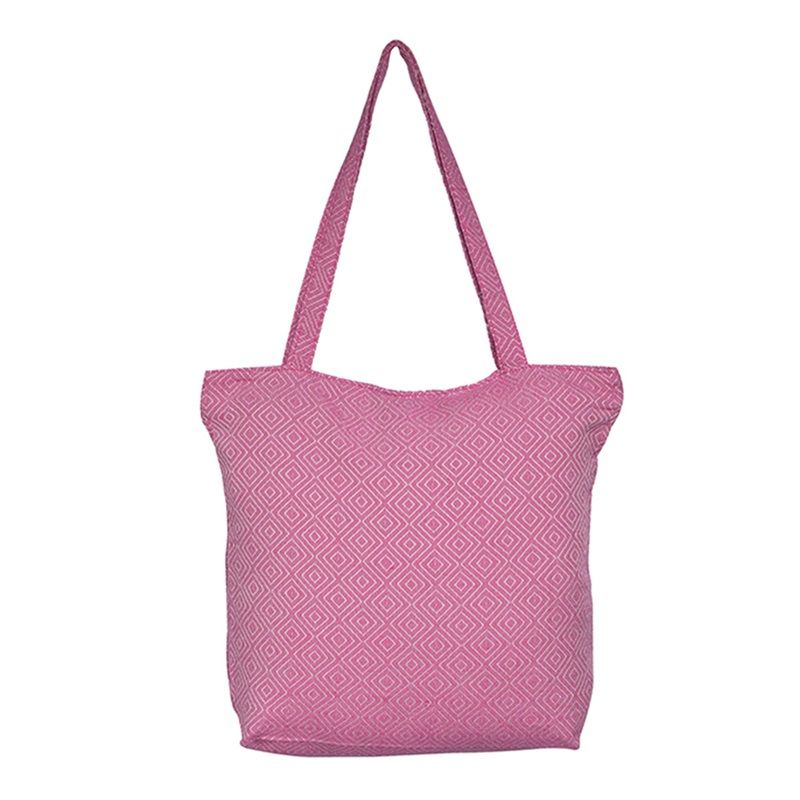 Τσάντα Υφαντή Ζακάρ 40Χ35Χ10 εκ. 254010 Large Φούξια  - Ilis Home