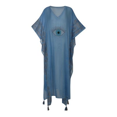 Καφτάνι Μακρύ Κεντητό L-101 - Ilis Home