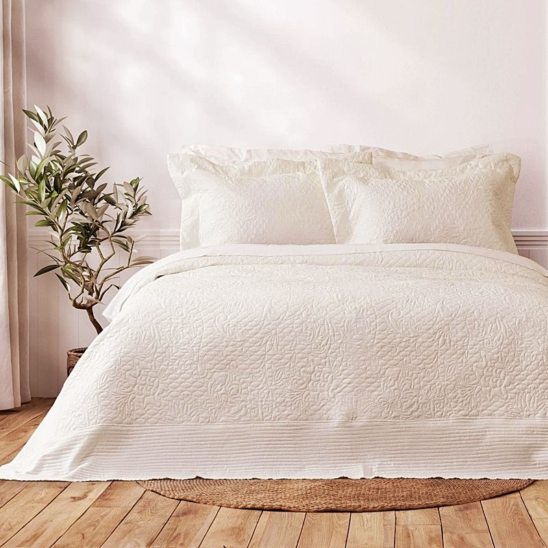 Σετ 3 τεμ. Κουβερλί Υπέρδιπλο Always Off White - Nima Home