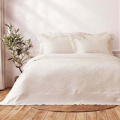 Σετ 3 τεμ. Κουβερλί Υπέρδιπλο Always Off White - Nima Home