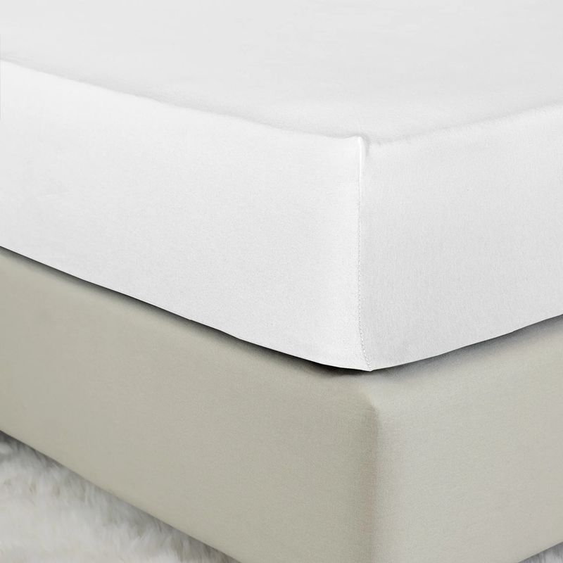 Σεντόνι Jersey Μονό με Λάστιχο 100Χ200+40 εκ. Tender White - Nima