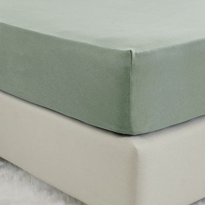 Σεντόνι Jersey Ημίδιπλο με Λάστιχο 120Χ200+40 εκ. Tender Rock Green - Nima